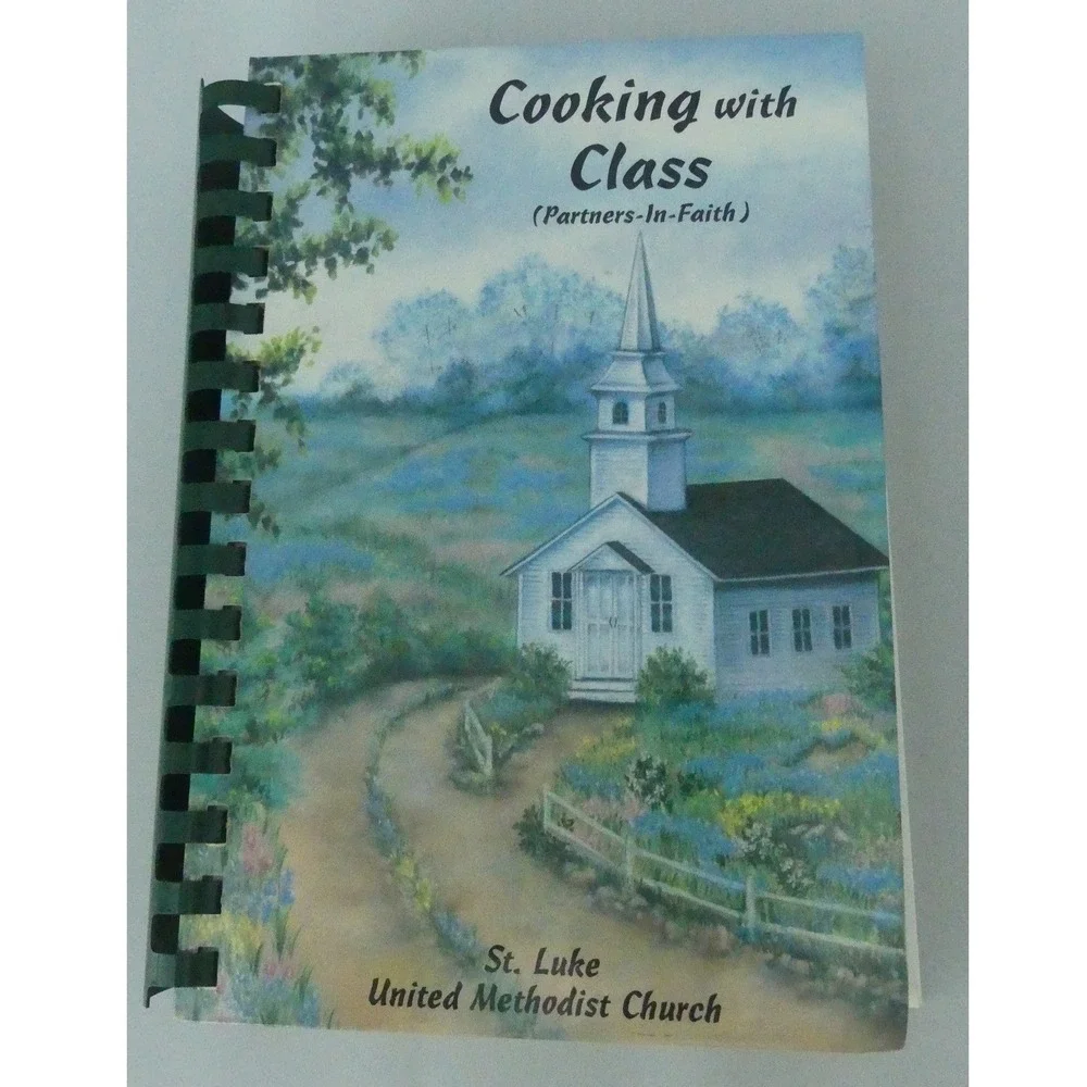 Vintage Church Community Cookbook Lot 4 Books Texas Arkansas Ohio 1970s-1990s